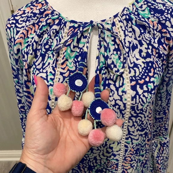 Lilly Pulitzer Blue Grotto Move It or Lose It Percilla Tunic Dress 16817 - Picture 5 of 14